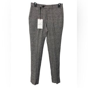 NWT‎ Manuel Ritz Pants Linen Wool Blend Trousers EU 44 US 29 Medium Lightweight